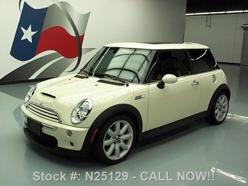 2006 mini cooper s 6-speed pano sunroof xenons only 51k texas direct auto