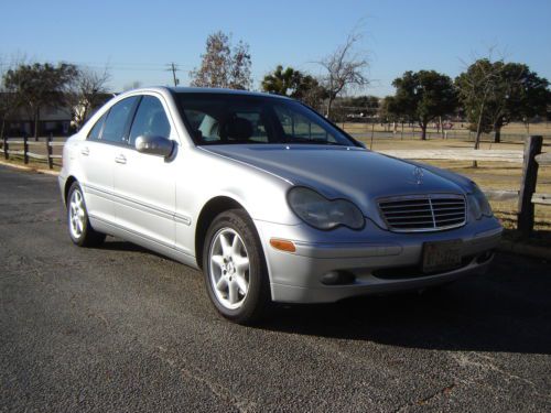 Like new 2002 mercedes c320 4 door silver with charcoal interior