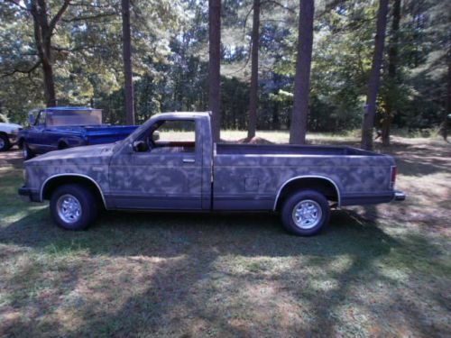 1988 chevy s-10 tahoe 2.5 fuel injection camouflage paint job nice solid truck