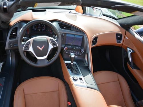 Corvette Stingray 2014 Gray Convertible Z51 Automatic Low Miles Navigation, image 12
