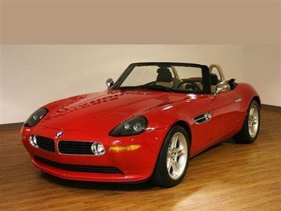 2000 bmw z8 roadster red low low miles excellent inside &amp;out rare collector car
