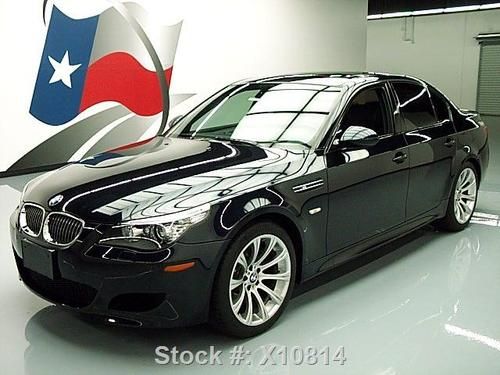 2009 bmw m5 v10 500 hp 6-speed sunroof nav hud only 14k texas direct auto