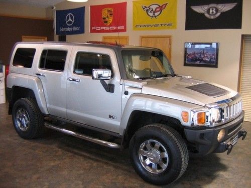 2007 hummer h3 4x4 auto dvd navigation chrome cd mp3 roof heated leather service
