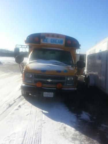 2000 chevrolet express 3500 ice cream truck school bus with cold plate freezer