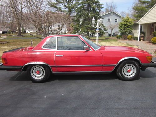 1985  mercedes benz  sl500 roadster  low mileage