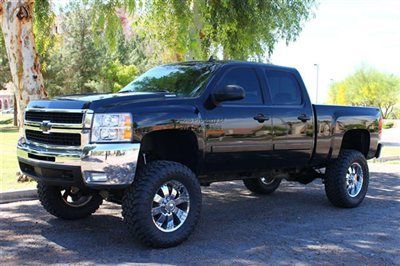 Lifted extra clean 1 owner black duramax diesel 4x4 with 20" wheels bds lift kit