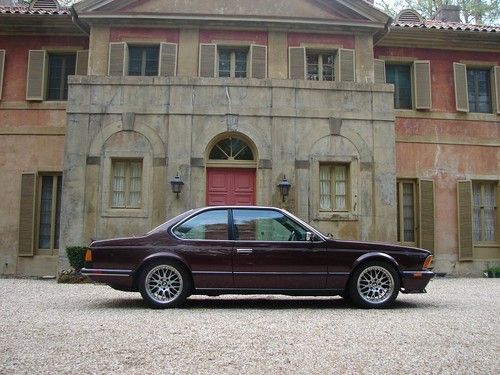 (euro) 635 csi in burgundy metalic with llama beige int., recaro sport seats