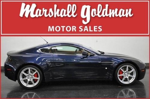 2006 aston martin vantage coupe midnight blue with saddle 6 speed only 8600 mile