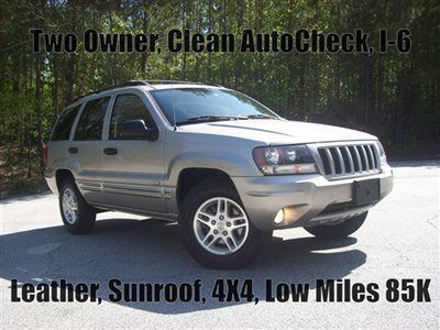 Two owner clean carfax heated leather sunroof v6 4x4 low miles 85k
