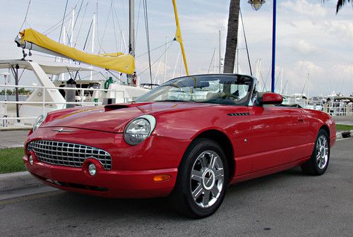 2004 ford thunderbird convertible 18k miles 30 pics collectors condition