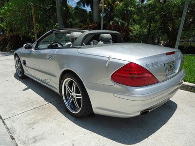 Florida 03 sl excellent luxury convertible !! clean carfax dealer serviced !!