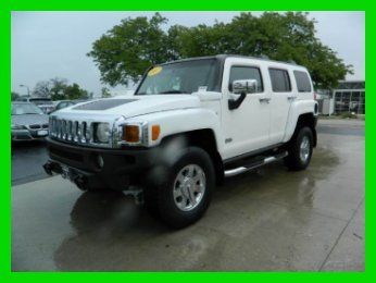 2007 hummer  h3x 073.7l i5 automatic 4x4 suv 4wd 4x4 white leather