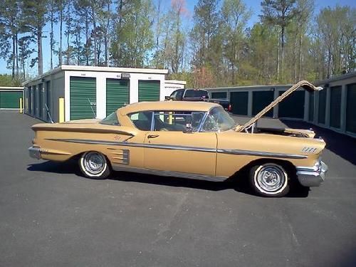 Classic 1958 chevrolet impala anniversary gold excellent condition