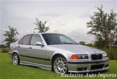 1997 bmw e36 m3 sedan arctic silver 5-speed manual upgrades recent service rare!
