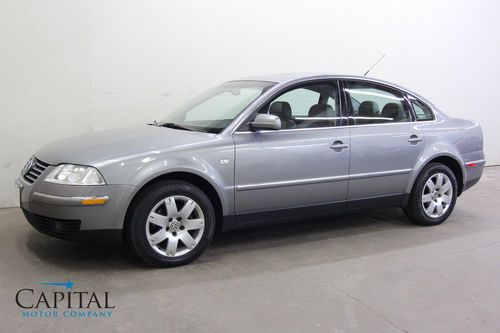 Perfect history 1 owner awd passat glx 4 motion! heated seats &amp; moonroof vw 2.8l