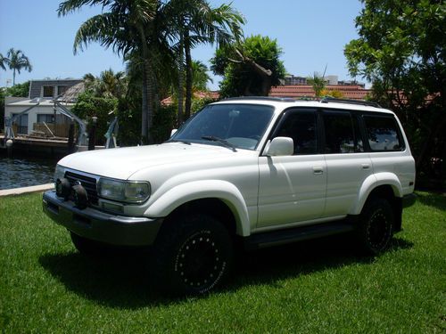 No reserve fj 80 leather sunroof awd florida truck 7 passenger seating rover trd