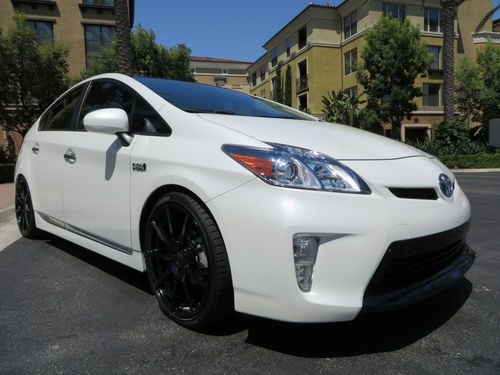 2012 toyota prius plug-in hatchback 4-door 1.8l custom tsw forged navi must see!