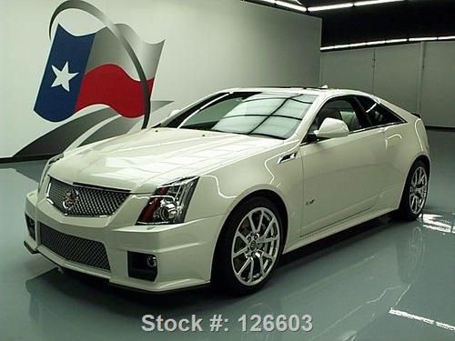 2012 cadillac cts-v coupe supercharged sunroof nav 18k texas direct auto