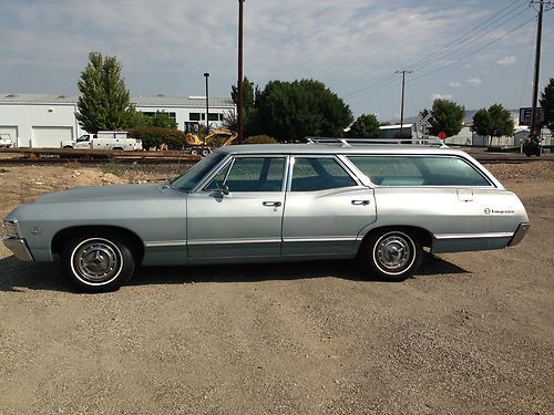ONE OWNER 1967 CHEVY IMPALA WAGON 91K ORIGINAL MILES MATCHING NUMBERS AC/PB/PS, image 2