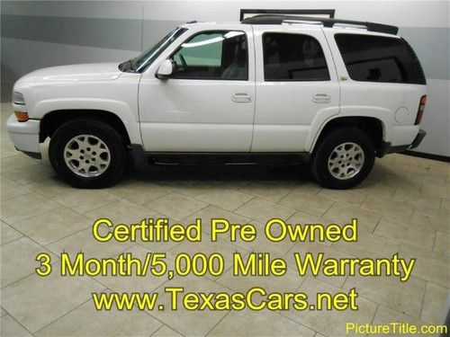 04 tahoe z71 4wd leather heated seats 3rd row sunroof finance 1 texas owner