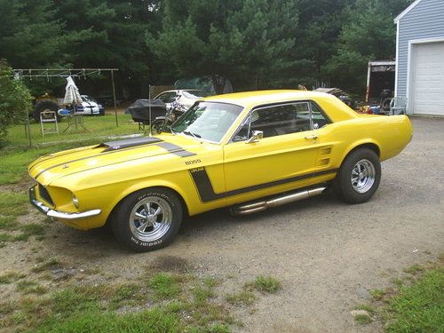 1967 ford mustang  coupe with 1970 boss 302 engine c-6 racing trans