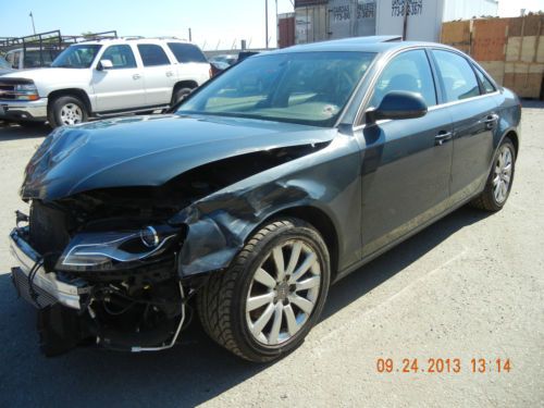 2009 audi a4 2.0t turbo awd quattro sedan leather salvage damaged wrecked!!!