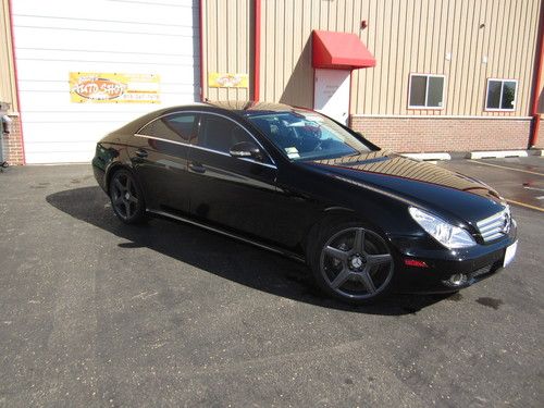 2008 mercedes-benz cls550 5.5l heated and cooled seats 48k  black on black