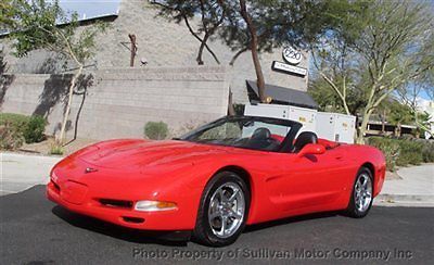 2002 chevrolet corvette convertible this is a torch red dream machine