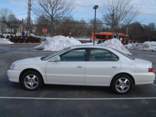 2003 acura tl pearl white low miles excellent condition moon roof a/t