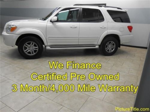 06 sequoia limited 4x4 leather heated seats 3rd row sunroof we finance texas