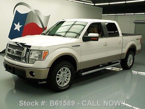 2011 ford f-150 lariat crew 5.0l 4x4 leather vent seats texas direct auto