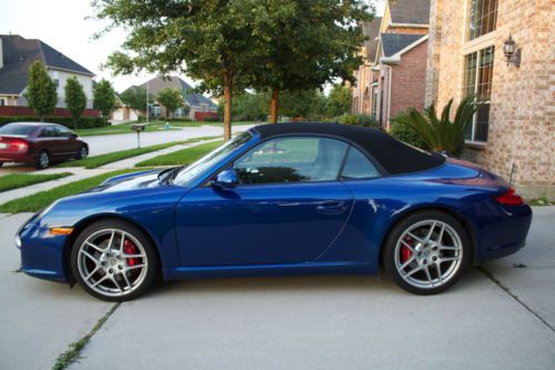 2009 porsche 911 carrera s cabriolet aqua blue metallic