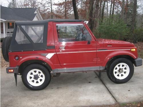 1988 suzuki samurai 4x4 red low miles all original