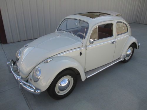 1963 volkswagen beetle ragtop, original, rust-free, black plate california car