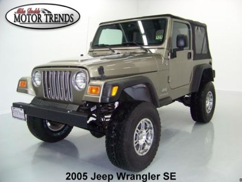 2005 jeep wrangler se 4x4 soft top lifted custom wheels auto metal bumpers 67k