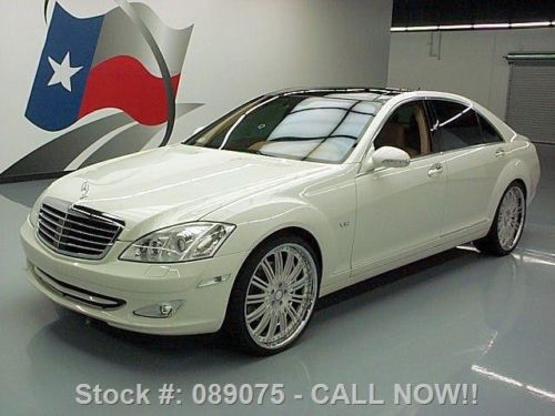 2007 mercedes-benz s600 v12 sunroof nav 22&#034; wheels 61k texas direct auto