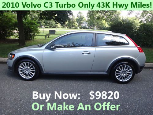 2010 volvo c3 t5 2.5l turbo 2-door hatchback sport coupe automatic low miles!