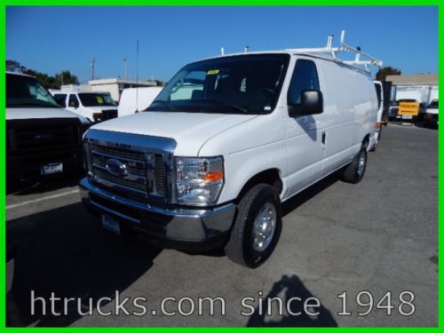 Used 2013 ford e250 econoline cargo van 4.6l v-8 bin package roof rack power