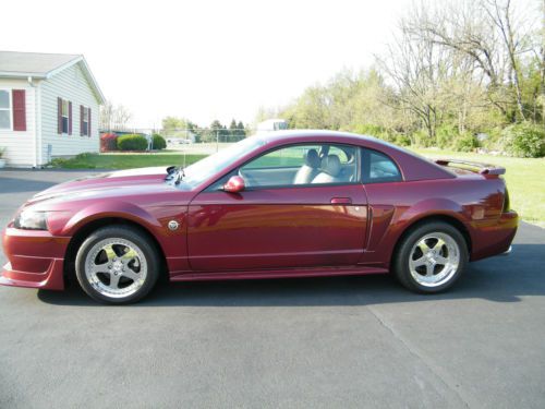2004 FORD MUSTANG GT ANNIVERSARY EDITION RED STICK, image 3