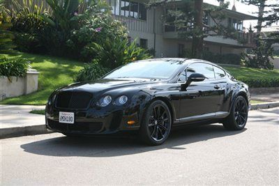 2010 black bentley supersports. 1,700 miles. veyron seats. red stitching.