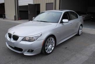 2008 bmw 550 sport silver/black gps ,logic 7 29k miles like new in and out