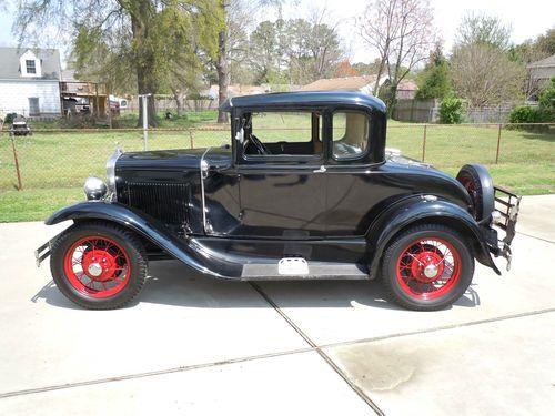 1931 model a ford rumble seat coupe runs great driven daily hydralic brakes
