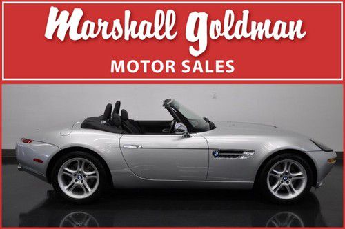 2003 bmw z8 in silver with black leather rare 6 speed 588 miles collector grade