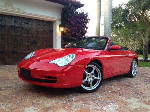 2004 porsche 911 carrera cabriolet extremely low miles!!!