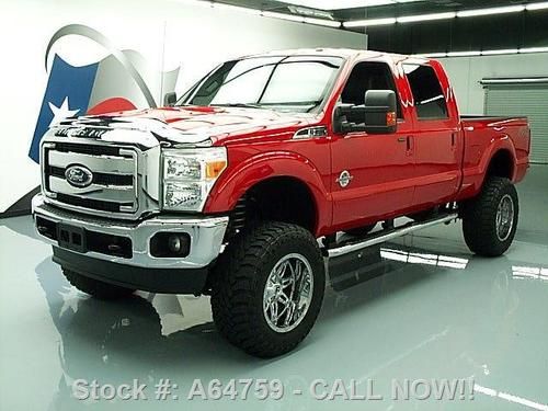 2012 ford f-250 lariat diesel fx4 4x4 lifted 20's 15k!! texas direct auto