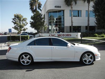 2012 mercedes benz s550 / loaded / huge msrp / designo white on white black wood