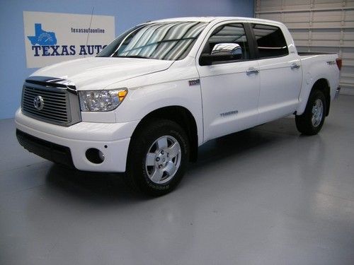 We finance!!  2010 toyota tundra crewmax limited 4x4 trd off-road auto tow 1 own