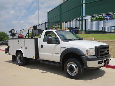 Must see this ford one owner f-450 utility bed with crane fully service