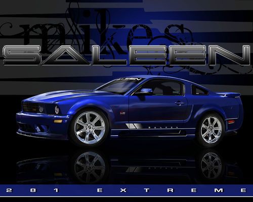 Saleen 2006 s281 extreme vista blue mustang and saleen collection items