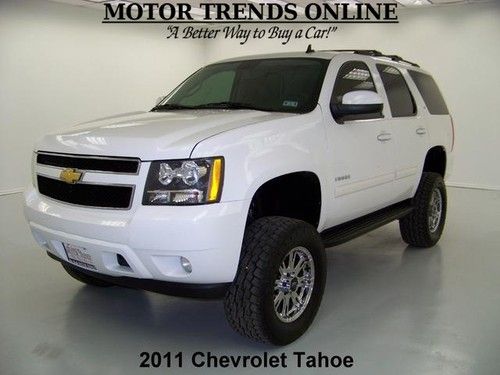 4x4 lt **lifted** chrome wheels leather 8 pass bose media 2011 chevy tahoe 38k